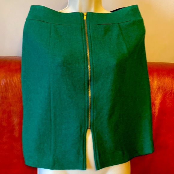 BR WOOL/Rayon green skirt - Picture 3 of 6